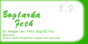 boglarka feth business card